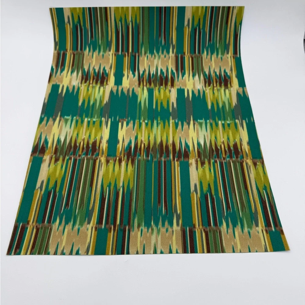 Crate & Barrel Green Abstract (24” X 18”) Placemats Set Of 6 USA Kitchen Dining